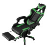 Sillón Gaming Premium COOL Rest Negro-Verde (Reposapiés) 7