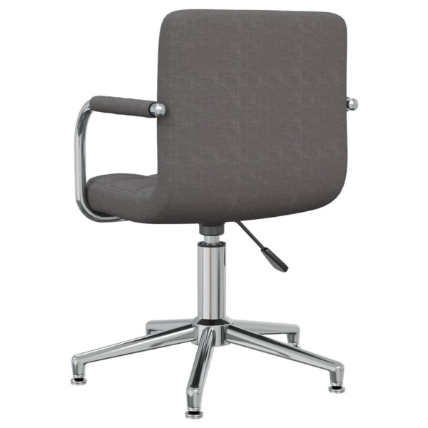 Silla de oficina giratoria tela gris oscuro M 5
