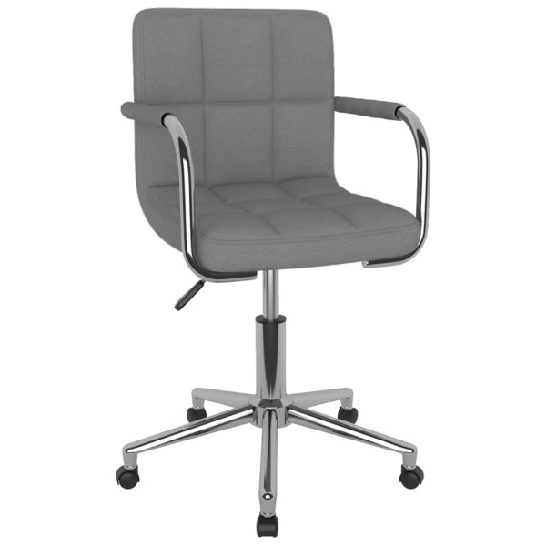 Silla de oficina giratoria de tela gris claro M 2