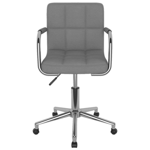 Silla de oficina giratoria de tela gris claro M 3