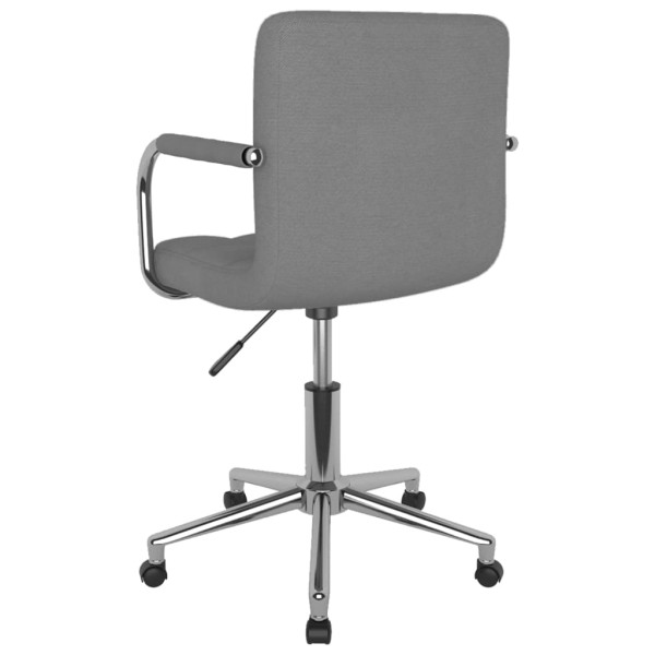 Silla de oficina giratoria de tela gris claro M 5