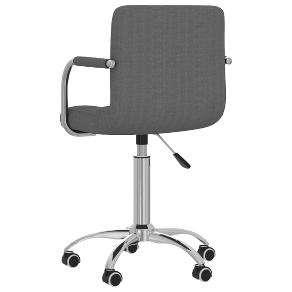 Silla de oficina giratoria tela gris oscuro M 5