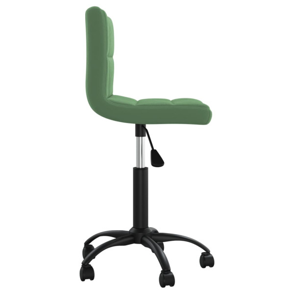 Silla de oficina giratoria de terciopelo verde oscuro M 4