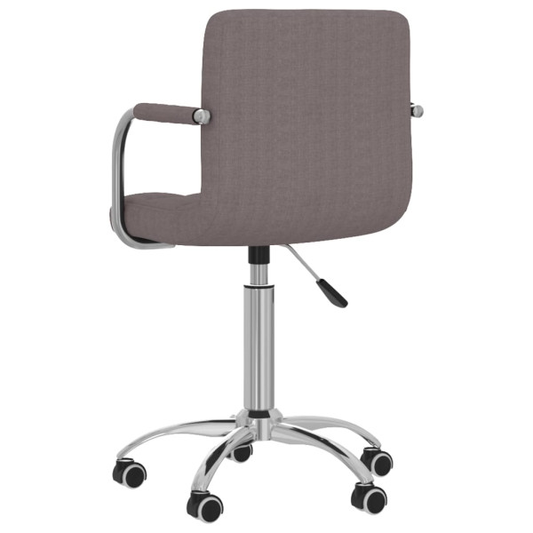 Silla de oficina giratoria tela gris taupé M 5