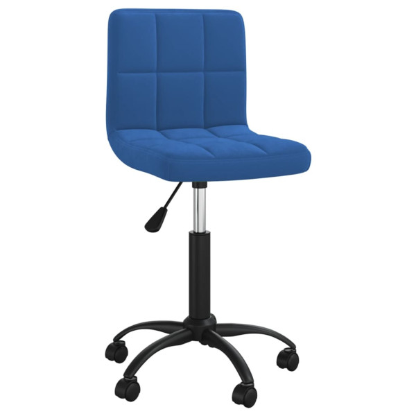 Silla de oficina giratoria de terciopelo azul M 2
