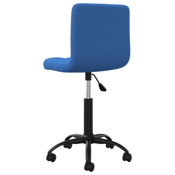 Silla de oficina giratoria de terciopelo azul M 5