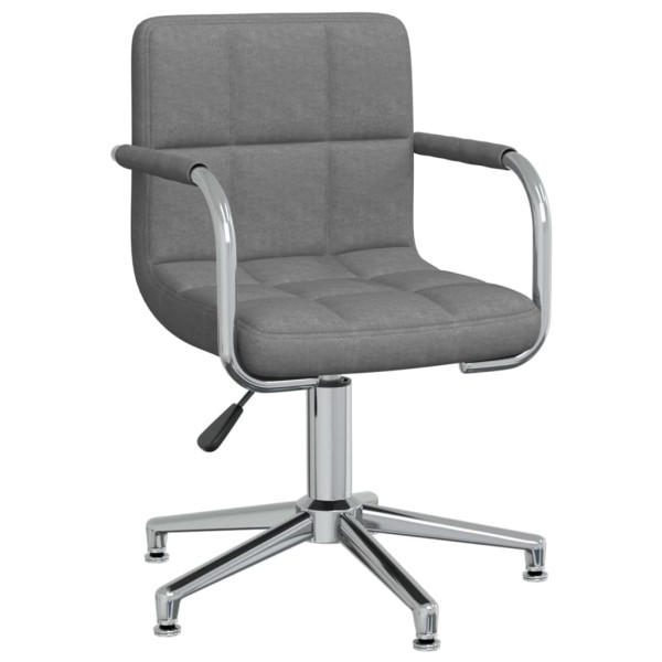 Silla de oficina giratoria de tela gris claro M 2