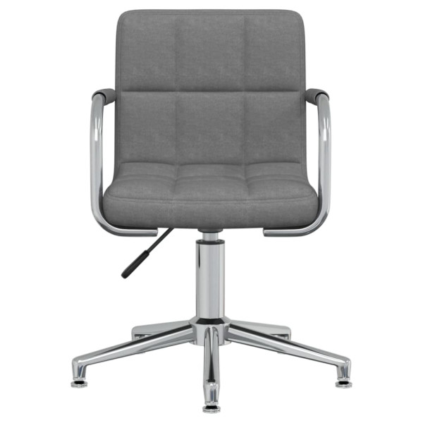 Silla de oficina giratoria de tela gris claro M 3
