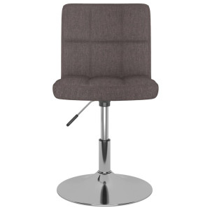 Silla de comedor giratoria tela gris topo H