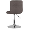 Silla de comedor giratoria tela gris topo 4