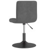 Silla de comedor giratoria de terciopelo gris oscuro 5