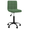 Silla de comedor giratoria de terciopelo verde oscuro 1