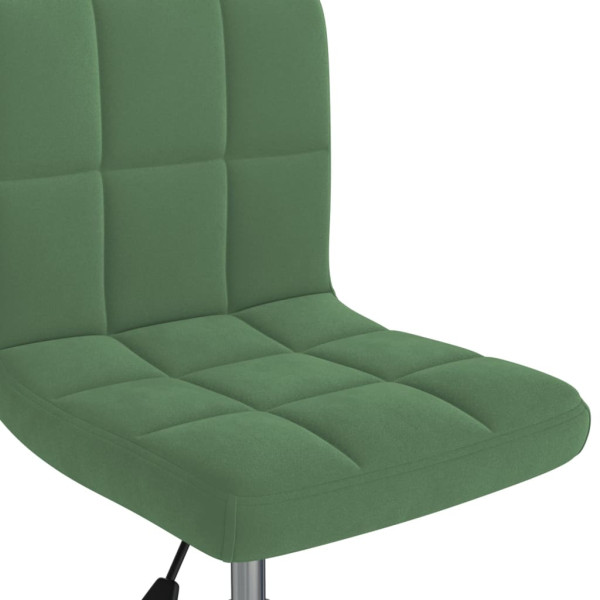 Silla de comedor giratoria de terciopelo verde oscuro M 4