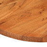 Mesa de mesa oval madeira maciça acácia 140x60x3.8 cm 5