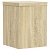 Soportes de plantas 2 uds madera roble Sonoma 15x15x20 cm 4