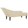 Chaise lounge com almofadões tecido creme 5