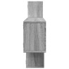 Estante de pared madera ingeniería gris Sonoma 167.5x18x68 cm 5