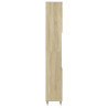 Armario de baño madera contrachapada roble Sonoma 30x30x190 cm 5
