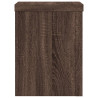 Soportes de plantas 2 uds madera marrón roble 15x15x20 cm 5