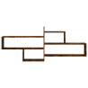 Estante de pared madera ingeniería roble ahumado 167.5x18x68 cm 4