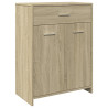 Armario de baño madera contrachapada roble Sonoma 60x33x80 cm 2