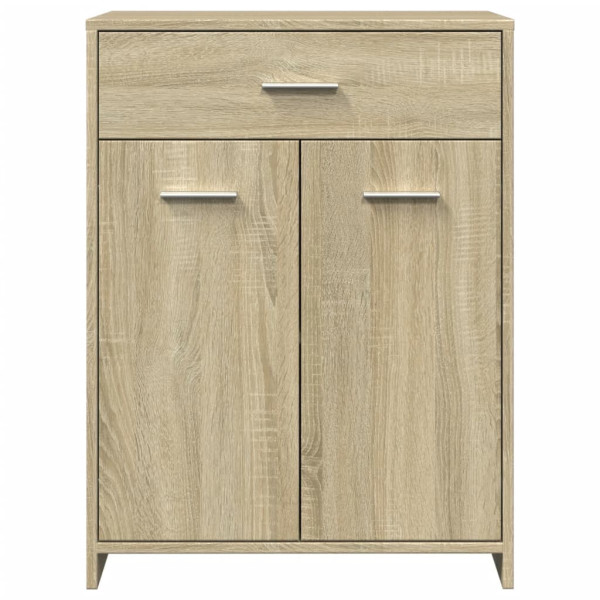 Armario de baño madera contrachapada roble Sonoma 60x33x80 cm M 4