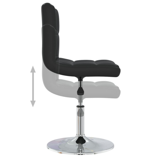 Silla de comedor cuero sintético negra M 5