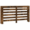 Cubierta de radiador madera color roble ahumado 149x20x82 cm 2