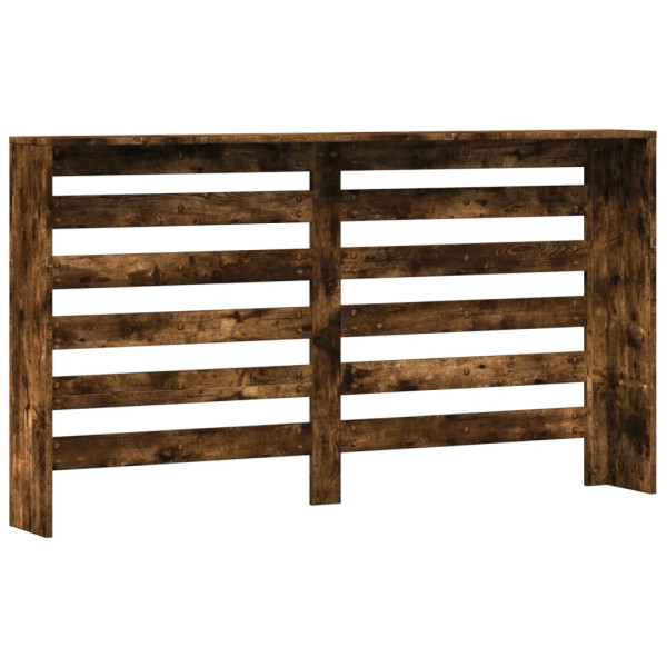 Cubierta de radiador madera color roble ahumado 149x20x82 cm M 5