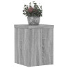 Soportes de plantas 2 uds madera gris Sonoma 15x15x20 cm 3