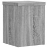 Soportes de plantas 2 uds madera gris Sonoma 15x15x20 cm 4