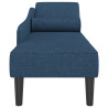 Chaise lounge com almofadões tecido azul 4