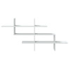 Estantería de pared madera ingeniería blanca 124.5x18x60.5 cm 4