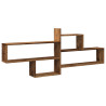 Estante de pared madera ingeniería envejecida 167.5x18x68 cm 2