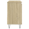 Armario de baño madera contrachapada roble Sonoma 65x33x60 cm 4