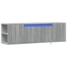 Móvel de parede p/ TV c/luzes LED 135x31x39.5cm cinzento sonoma 3