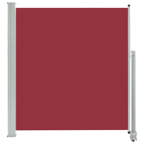 Toldo lateral retrátil para pátio 140x300 cm vermelho M 2