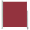 Toldo lateral retrátil para pátio 140x300 cm vermelho 2
