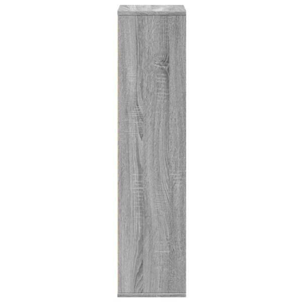 Estantería de madera de ingeniería gris Sonoma 50x25x105 cm M 5