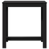 Mesa alta de bar madera ingeniería negra 102x50x103.5 cm 4