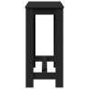 Mesa de bar 102x50x103.5 cm derivados de madeira preto 5