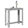 Mesa alta de bar madera ingeniería gris hormigón 102x50x103.5cm 1