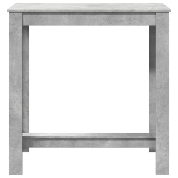 Mesa alta de bar madera ingeniería gris hormigón 102x50x103.5cm M 4