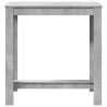 Mesa alta de bar madera ingeniería gris hormigón 102x50x103.5cm 4