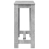 Mesa alta de bar madera ingeniería gris hormigón 102x50x103.5cm 5