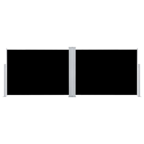 Toldo lateral retráctil negro 120x1000 cm M 4