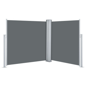 Toldo lateral retráctil gris antracita 120x600 cm H