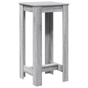 Mesa alta de bar madera ingeniería gris Sonoma 51x50x103.5 cm H