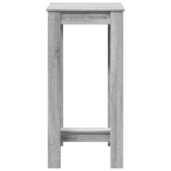Mesa alta de bar madera ingeniería gris Sonoma 51x50x103.5 cm M 4