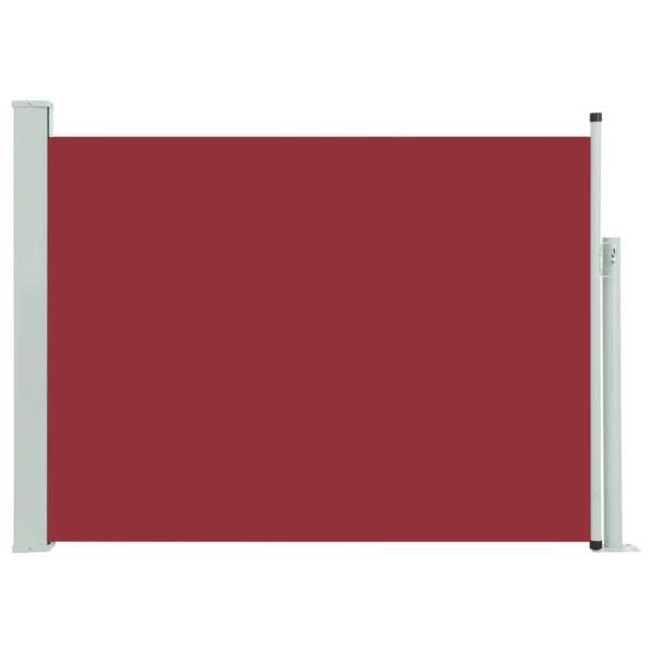 Toldo lateral retrátil para pátio 120x500 cm vermelho M 2